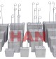 Fiber Concrete Spacer with Tie Wire