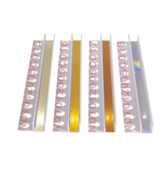 Nẹp trang trí ron phân cách uPVC phủ Nano dạng chữ F